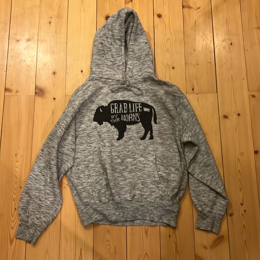Grab life by the Horns Bison Sweatshirt Size S